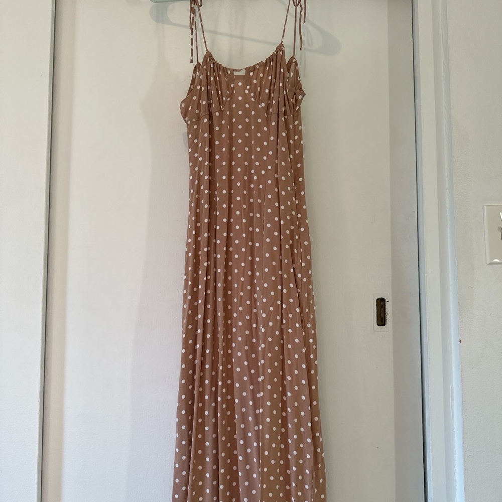 H&M polka dot midi dress